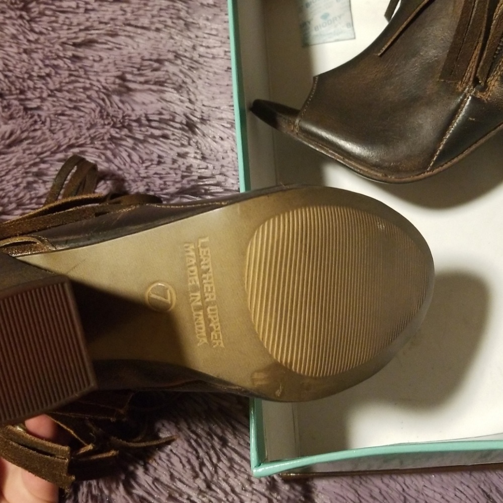 Fringe open toe heel - Picture 2 of 3